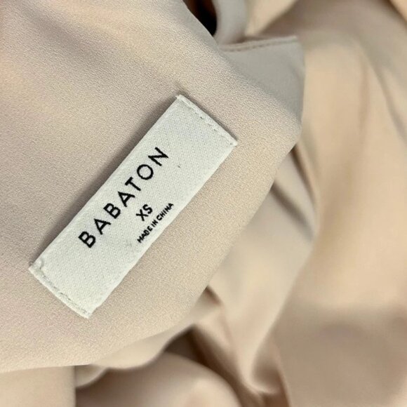 Babaton Aritzia Maximillian Jumpsuit Wide Leg Crop Denude Beige Taupe Size XS - Picture 8 of 15